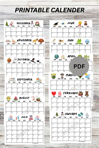 Printable Calendar Undated 2026-27 | Homeschool Classroom Planner (instant Download) - Etsy