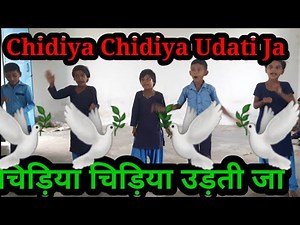 Chidiya Chidiya udati jaaye ||चिड़िया चिड़िया उड़ती जाए चिड़िया चिड़िया खुशी से गाय||song for kids||