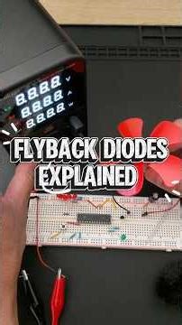 Flyback Diodes Explained — Why Motors Kick Back (75‑Second Electronics Lesson)