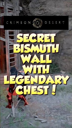 Crimson Desert - SECRET BISMUTH WALL WITH LEGENDARY CHEST! #crimsondesertguide #secret #guide