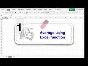 Calculate the arithmetic average using excel