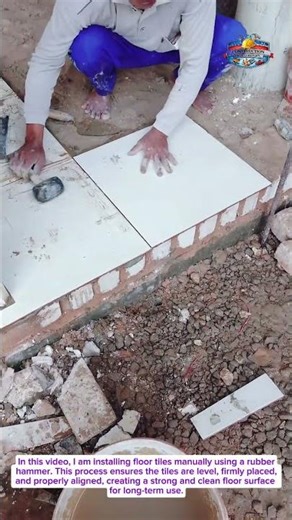 Floor Tile Installation Process | Real Construction Work