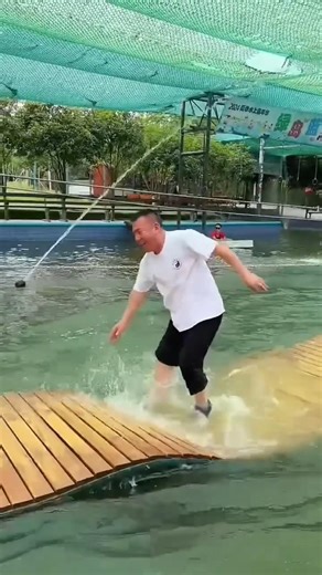 Seven Hand some man challenge themselves to walk on water technique. Do you agree?Who is the winner