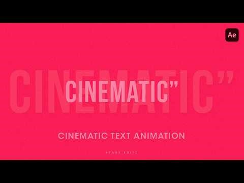 How to Create Professional Cinematic Titles in After Effects Beginners Tutorial #textanimation