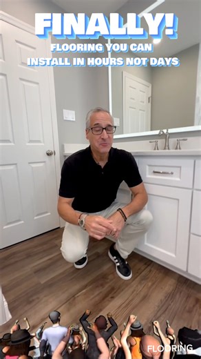 Install New Flooring in Hours NOT Days! Everyone is Asking for It! Plus it’s a DIY and Budget Friendly Product. Imagine being Waterproof and Realistic Looking Too! #flooring #diy #budgetfriendly #lvt #reels #trending | Interior Trend Inc.
