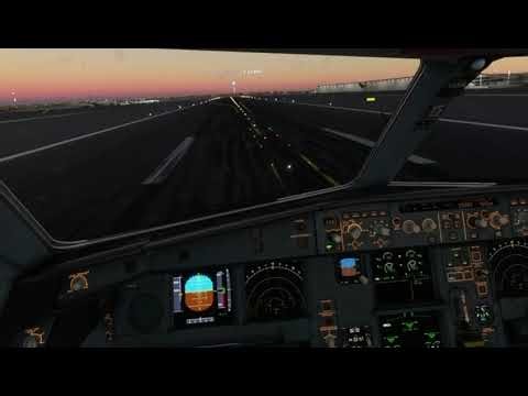 هبوط في مطار دبي الدولي. Fly Simulator 2020