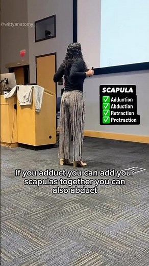 ✅Scapula: Adduction, Abduction, Retraction, Protraction