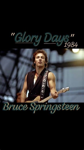 "Glory Days" 1984 ~ Bruce Springsteen #80srock #bruce