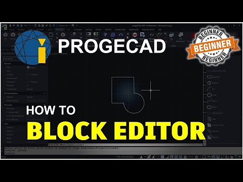 ProgeCAD How To Use Block Editor Tutorial