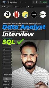 🤓 Data Analyst SQL Interview Questions answers #amazon #sql #sqlinterviewquestionsandanswers