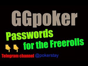 GGpoker Freeroll Passwords