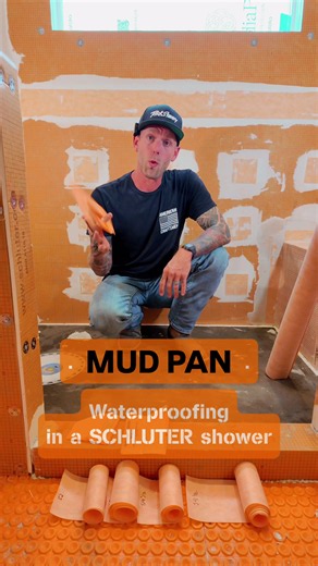 Waterproofing a Mud Pan with Schluter Systems in Sealed Showers