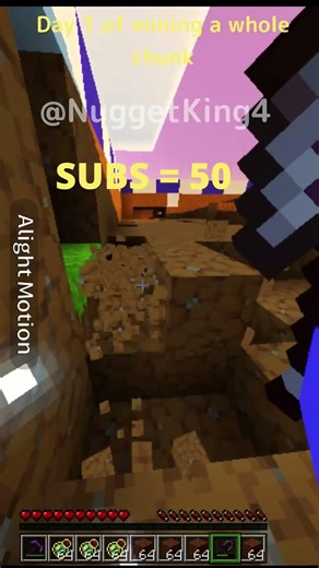 Mining chunk day 1 | #minecraft #fypシ #goviral