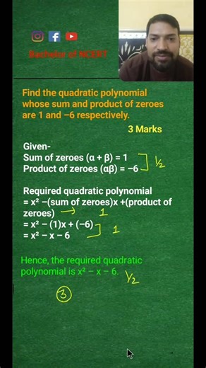 How to Score Full 3 Marks in Polynomials | CBSE Class 10 Board Strategy✅📗