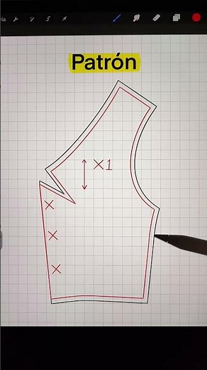 Traslado de pinzas - tutorial rápido Si te gusto dale ♥️ y comparte #patron #patronaje #costura