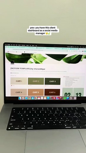 Notion Dashboard for Social Media Managers