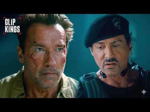 Stallone Breaks In to Save Schwarzenegger (Opening Scene) | The Expendables2