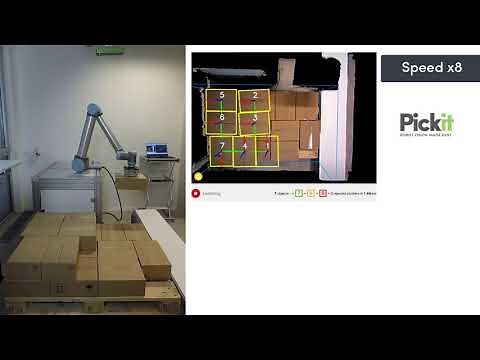 Unloading a pallet with Pickit 3D and a Universal Robots UR10