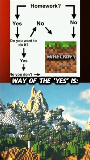 way of the 'yes' is🙃⭐ #memes #minecraft