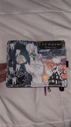 my favorite albums: peripheral vision by @turnover featuring my cat periwinkle 🐈 #scrapbooking #music #viral #turnover