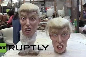 Mexico: Terrifying Trump masks a Halloween hit in Mexico