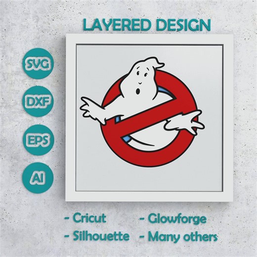 Ghost Shadow Box, Halloween Ghost SVG Layered Design for Cricut Silhouette Glowforge, 3D Halloween Ghost Layered SVG Shadow Box for Cricut - Etsy