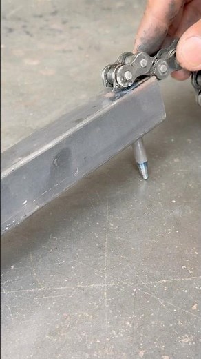 Homemade chain wrench #tools #diy #seniorwelder