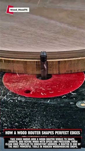 How a Wood Router Shapes Perfect Edges #woodrouter #woodworking #carpentry #powertools #workshop