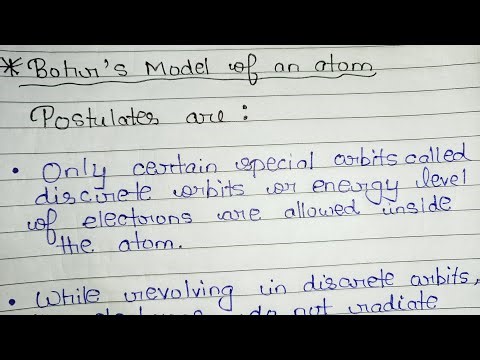 Bohr model of atom and postulates / science class 9 / physics || ‪@Ayush44100‬ #trending