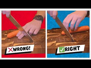 How to Hold a Knife Properly - Chef's Safe Cutting Technique