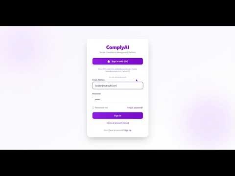 ComplyAI - Secure Compliance Management Platform