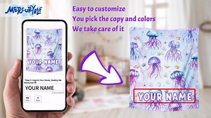 Custom Turtle Blanket with Name for Kids, Cute Soft Gifts for Ocean Lovers, Cozy Flannel Throw for Couch Sofa, 30"x40"