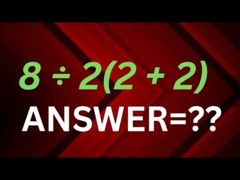 8÷2(2+2) || can you solve this | 90% fail