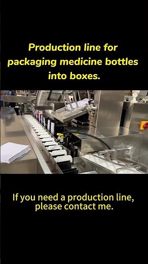 Pharmaceutical Bottling Line - High Speed Medicine Bottle Box Packaging