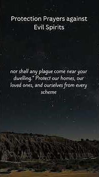Protection Prayers against Evil Spirits#ProtectionPrayers #ProtectionFromEvil #SpiritualWarfare