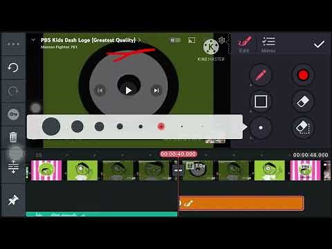 How to make pbs kids dash logo effects on kinemaster