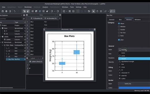 How To Make a Box Plot in LabPlot