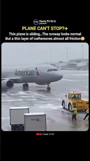 Why Planes Slide on Ice at Airports 🥶🛬