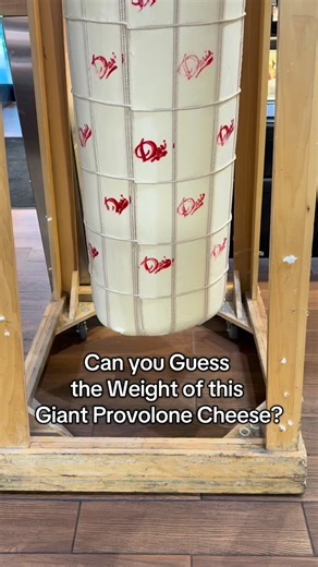 How much does this giant Provolone cheese weigh?? 🧀 Stop by your nearest Doris to enter your guess! . . . #giantcheese #provolone #cheese #guesstheweight #dorisitalianmarket #belgioioso #wisconsincheese | Doris Italian Market & Bakery