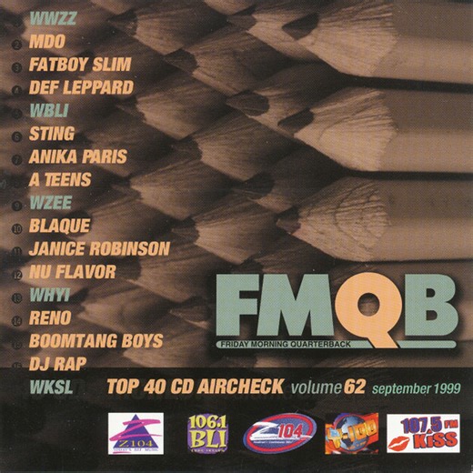 Various - FMQB Top 40 CD Aircheck Volume 62 September 1999