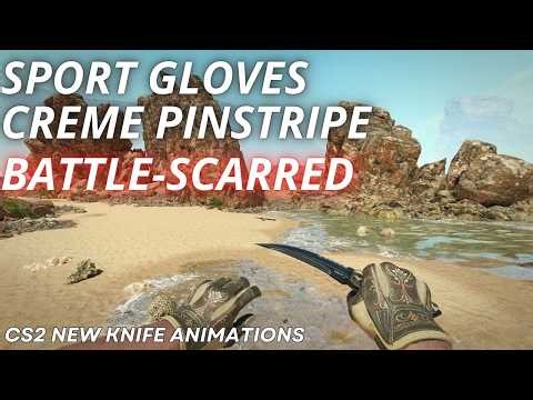 Sport Gloves Creme Pinstripe (Battle-Scarred) | CS2 Skin Showcase