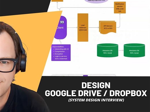 谷歌大佬现场设计Google Drive文件共享系统