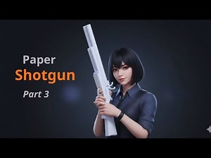 FINALIZING THE PAPER DOUBLE BARREL SHOTGUN | PAPER SHOTGUN ( PART 3)