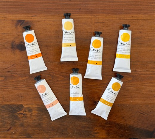 Gamblin Artist Oil Paint - 37ml Tube Orange Cadmium Naples Yellows - Etsy