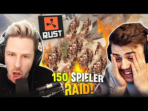 150 RUST SPIELER vs eine SOLO BASE - Community Raid auf Public Server!