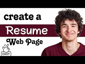 How to create a Resume Web Page