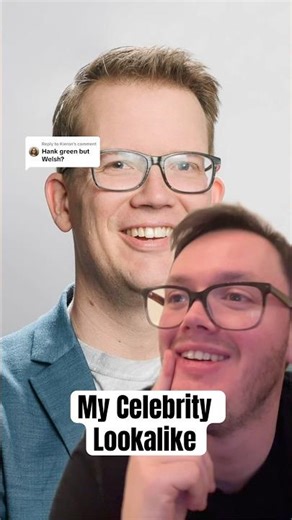 Apparently I Look Like Hank Green?! #welsh #hankgreen #celebrity #lookalikes