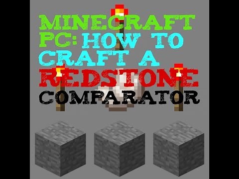 Minecraft PC: How to Craft a Redstone Comparator