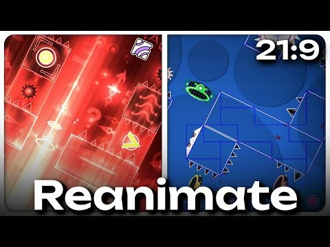 [5K SHOWCASE] "Reanimate" (EPIC Extreme Demon) + Hitboxes | Geometry Dash