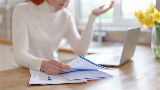 Stop taking up countertop space – shelves are the better way to keep paperwork organized